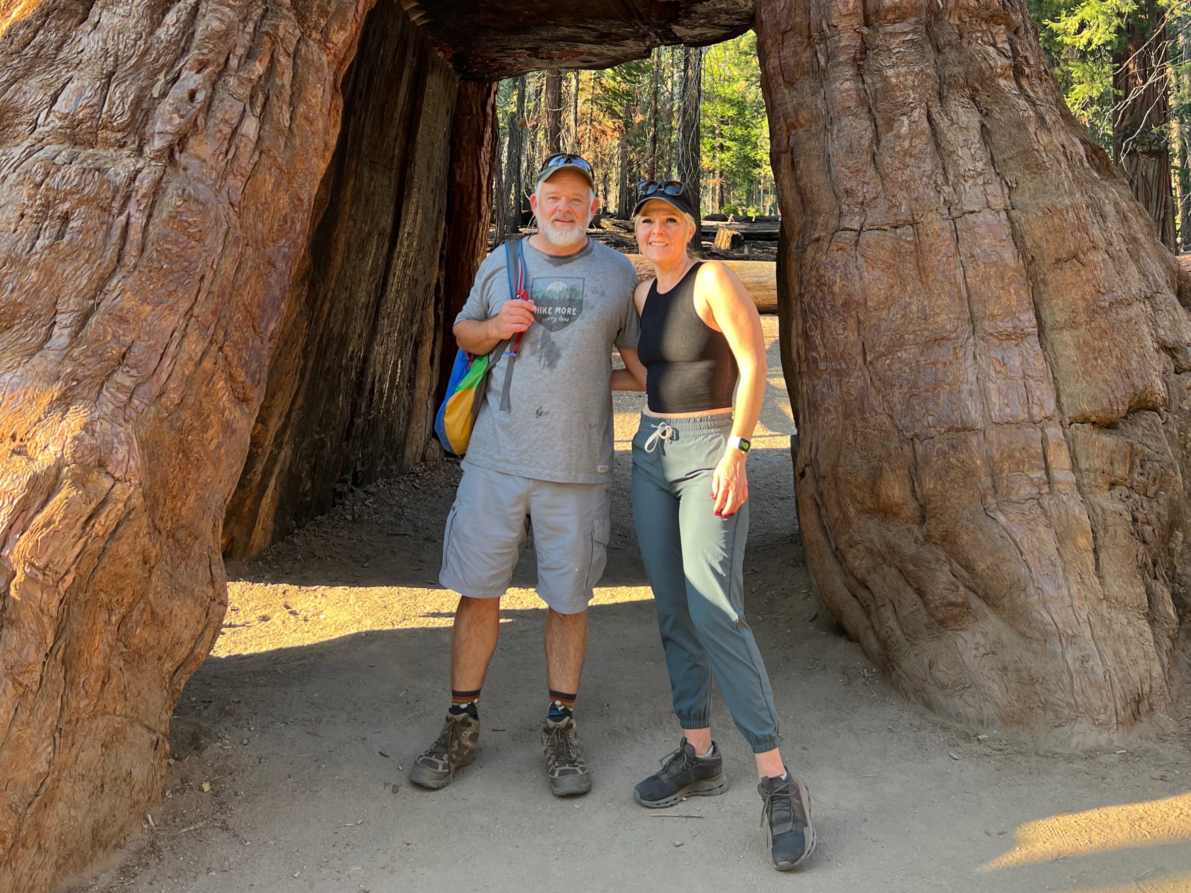 Older couple standing together outdoors